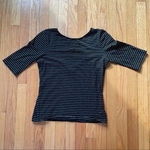 & Other Stories Low Back Striped Top